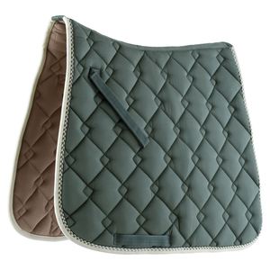 Tapis de selle de dressage de style sauté en coton, polyester et doublure polaire de soie, personnalisables de haute qualité avec logo sur mesure - Product Image 3