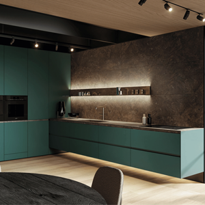 Meubles de cuisine modernes de luxe sur mesure JY Project, ensemble complet d'armoires de cuisine modulaires en MDF, RTA, écologiques, installation facile - Product Image 2