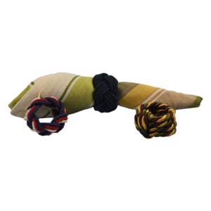 Porte-serviettes en jute à motifs variés pour la décoration de table de mariage et de fête, avec anneaux de serviette multicolores - Product Image 1