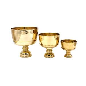 ชุดถาดชามทองเหลือง10 "ทำจากทองเหลืองแท้สำหรับตกแต่งบ้านโรงแรมผสมของฝากสไตล์โมเดิร์นแบบดั้งเดิม - Product Image 1