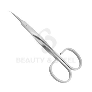 Ciseaux à ongles mats argentés de qualité supérieure avec bord incurvé professionnel et poignées ergonomiques larges pour une précision professionnelle en salon - Product Image 6