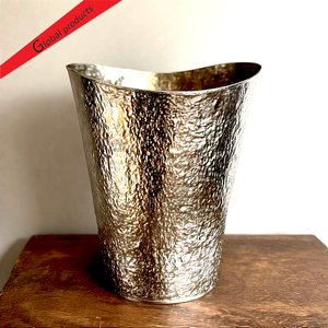 Seau à glace rond de qualité supérieure, finition cuivre, fait main, pour la décoration d'événements, les bars et les hôtels - Product Image 1