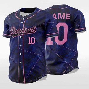 Maillot de baseball respirant pour homme, sublimation intégrale, séchage rapide, personnalisable avec logo et numéro d'équipe, idéal pour l'entraînement sportif - Product Image 6