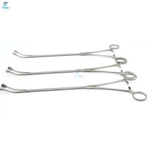 Ensemble d'instruments de chirurgie thoracoscopique FIDA Vats, pinces à tissus et porte-aiguilles manuels en acier inoxydable, certifiés ISO13485 - Product Image 1