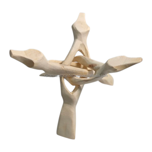 แท่นวางไม้คอบร้าสำหรับวางสิ่งศักดิ์สิทธิ์และของตกแต่งทางจิตวิญญาณ พร้อมที่วางธูปและเครื่องกระจายกลิ่นหอมแบบรักษ์โลก - Product Image 5