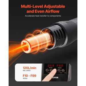 Station de retravaillage numérique à air chaud 2-en-1 750W avec fer à souder à température réglable - Product Image 4