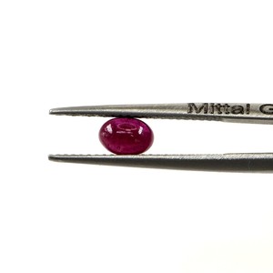 Rubis naturels de Bangkok, cabochons ovales calibrés 3x5mm, pierres précieuses en rubis naturel, prêtes à l'emploi pour la création de bijoux. - Product Image 2