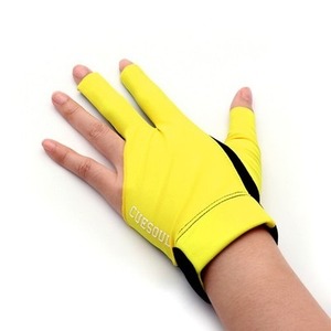 Guantes de snooker para jugadores de billar, guantes de control suave para tacos, guantes antideslizantes, ajuste cómodo, guantes de tres dedos, ligeros - Product Image 5