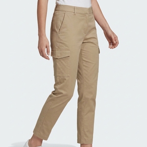 Pantalon cargo pour femme, pantalon utilitaire kaki, pantalon droit, vêtements de travail, pantalon décontracté avec poches - Product Image 1