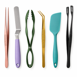 Ensemble de 6 outils de présentation culinaire multicolores en acier inoxydable, ustensiles de cuisine, rouleau de transport, pour la mise en forme et la garniture des aliments, Altomme - Product Image 3
