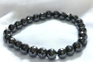 6. Bracelet de perles de moissanite noires de 80 mm à 7 mm |   Perles Facettées |   Coupe AAA |   Pour collier en diamant et autres bagues en diamant.. - Product Image 5