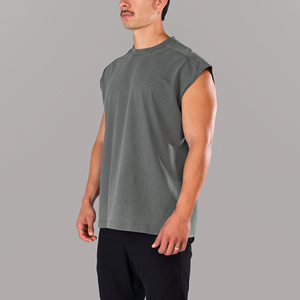Débardeur de sport pour homme respirant, écologique, à séchage rapide, 100% polyester, pour musculation, yoga, entraînement - Product Image 2