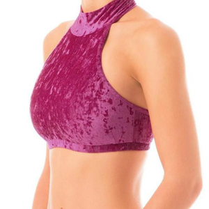 Haut à col montant 2026 léger pour femme, idéal pour la pole dance, en tissu extensible respirant, tendance fitness, vente en gros, fourniture OEM - Product Image 2