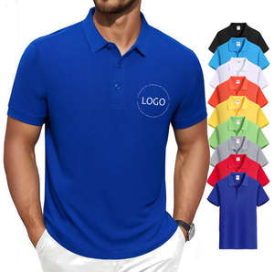 Camiseta Polo Unisex al por Mayor OEM, 100% Algodón, Camiseta Polo de Verano de Alta Calidad, Logotipo Bordado Personalizado, Camiseta Polo Lisa para Hombre - Product Image 1