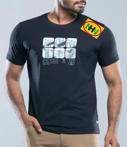 เสื้อยืดถักคุณภาพสูง 100% ผ้าฝ้าย สำหรับผู้ชายและแบบยูนิเซ็กซ์ ไซส์พลัส พร้อมโลโก้พิมพ์ซิลค์สกรีนด้านหลัง จากบังกลาเทศ - Product Image 1