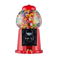 Distributeur de bonbons rétro en plastique de 9 pouces Kwang Hsieh, rouge, à monnayeur, vente en gros