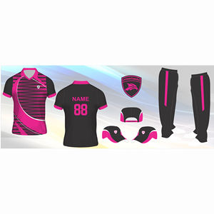 เสื้อกีฬาระบายอากาศได้ดีเสื้อทีมคริกเก็ตเสื้อยืดชื่อทีมโลโก้สีออกแบบได้ตามต้องการ - Product Image 1