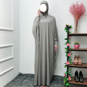 ชุดเดรสยาวมุสลิมสำหรับสตรีแบบเรียบง่ายคุณภาพพรีเมียม OEM ขายส่ง ชุดละหมาดแบบตะวันออกกลาง ฮิญาบ คิมา อบายะ - Product Image 5