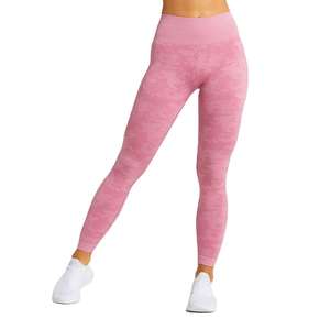 Leggings de Cintura Alta Elástica para Mujer, Pantalones de Yoga con Estampado, Sin Costuras, Elásticos en Cuatro Direcciones, para Ejercicio, Gimnasio y Fitness - Product Image 1