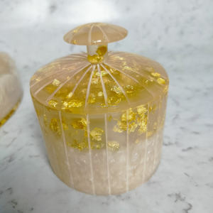 Eco-Friendly Resin Dry Fruit <b>Jar</b> Set Flower Design Dishwasher Safe Foldable Stackable <b>Personalised</b> Hand-painted Wedding Home - Product Image 2