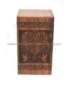Caja de urna de madera hecha a mano para cenizas humanas, urnas de cremación funeraria para hombres y mujeres, urnas de alta calidad - Product Image 1