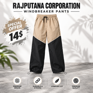 Pantalones Deportivos de Cintura Alta con Cordón Ajustable para Mujer, Corte Holgado, Estilo Cortavientos, Largos, para Senderismo y Actividades al Aire Libre - Product Image 1