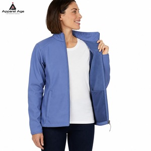 Wholesale Custom logo Blank <b>Women</b> Oversized Nylon Zip up <b>Jacket</b> Lightweight Windbreaker Streetwear Casual for Outerwear - Product Image 6