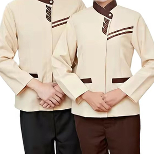 Conjunto de Uniforme de Chef Personalizado en Spandex/Poliéster para Hoteles y Restaurantes, Lavable, Diseño Unisex, Uniformes para Personal de Hotel, Manga Larga - Product Image 4