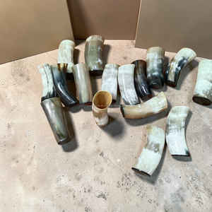 Vaso de Cuerno de Toro de Primera Calidad, Pulido a Mano, Cristalería de Lujo, Ecológico, Resistente al Calor, Embalaje de Cartón, para Uso en Campamentos - Product Image 3