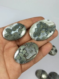 Cabochons en quartz marcasite naturelle, pierres précieuses en vrac, polies à la main, pour la lithothérapie, vente en gros - Product Image 2
