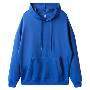 Sweat-shirt à capuche oversize pour homme en molleton de coton doux, coupe décontractée, manches longues, poche kangourou, respirant et chaud - Product Image 5