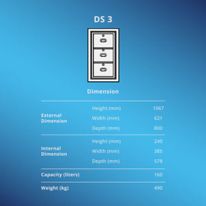 Caja Fuerte Ignífuga para Documentos de Oficina Legal y Financiera, Tamaño 3, Resistente al Fuego y al Robo, con Seguridad Adicional - Product Image 4