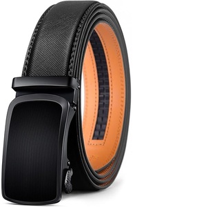Cinturones de Cuero Genuino de Alta Calidad con Hebilla de Trinquete para Hombre, Diseño Personalizado, Elegantes, OEM, Precios al por Mayor, Logotipo Personalizado - Product Image 1