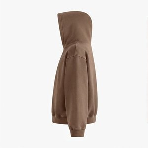 New Sale Custom Logo Women's Hooded Sweatshirt Solid Color Full Sleeve Knitted Fleece Casual Autumn Breathable Pocket Design - Product Image 3