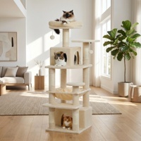 Tour pour chat multi-niveaux en sisal naturel minimaliste du fabricant