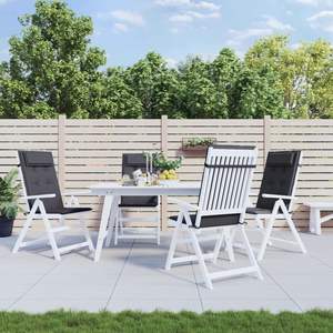 Juego de 4 Cojines para Silla de Respaldo Alto Color Antracita para Uso en Exteriores - Product Image 1