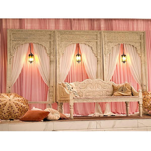 Muslim Wedding Nikah Stage Decor Back Panels Customized Backdrop <b>Frame</b> for Big Events Luxury Wooden <b>Arch</b> for Reception Decor USA - Product Image 1