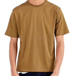 Camiseta de manga corta para hombre, de algodón 100 % de primera calidad, cuello alto, estampada. - Product Image 1