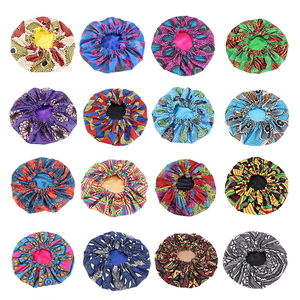 African Print Extra Large Satin <b>Bonnet</b> for Women Double Layer Reversible Sleep Night Cap for Curly Hair Women Head Cover <b>Bonnet</b> - Product Image 4