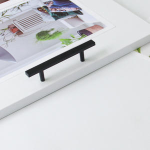 Tirador de Cajón en T de Aleación de Zinc Negro Moderno Multiusos, Ecológico y Duradero para Baño, Cocina, Dormitorio y Sala de Estar - Product Image 3