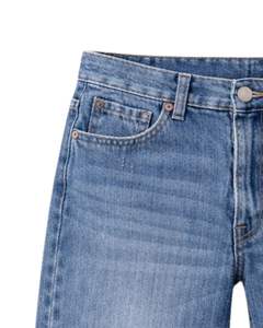 Shorts de Mezclilla Azul Claro Personalizados para Hombre, Shorts Vaqueros con Dobladillo, Corte Ajustado, Ropa Casual de Verano, Cierre con Botones, Fabricante Personalizado - Product Image 5