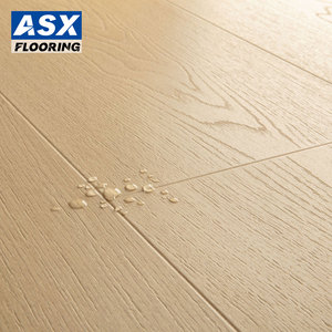 Plancher <span class=keywords><strong>stratifié</strong></span> résistant à l'usure Ac4, plancher <span class=keywords><strong>stratifié</strong></span> 3D embossé, <span class=keywords><strong>12</strong></span> <span class=keywords><strong>mm</strong></span>, design bois chêne, biseau en V - Product Image 1