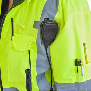 Veste de travail haute visibilité réfléchissante pour hommes, vêtements de sécurité en polyester, vêtements industriels d'hiver, uniforme chaud - Product Image 6
