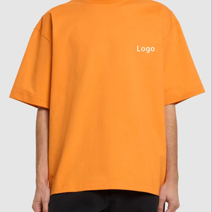 เสื้อยืดโอเวอร์ไซส์ผู้ชาย คุณภาพสูง ผ้าฝ้าย 100% สตรีทแวร์ สกรีนโลโก้ตามสั่ง เสื้อยืดโอเวอร์ไซส์ เนื้อผ้าระบายอากาศ เป็นมิตรกับสิ่งแวดล้อม - Product Image 1
