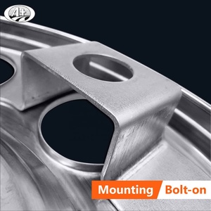 Enjoliveur de roue en acier inoxydable 225 européen/japonais pour camion, anneau de protection avec barre transversale sur roue en alliage - Product Image 5