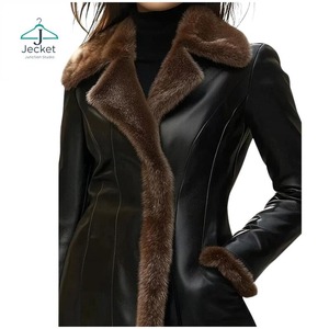 Abrigo de Piel de Cordero Hecho a Mano, Abrigo de Invierno de Piel Sintética para Mujer - Product Image 4