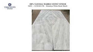 แผ่นหินอ่อนหิมาลายาสีขาวแบบโมเดิร์นคุณภาพเยี่ยมขัดเงาขนาดใหญ่สำหรับใช้ในโรงแรมและห้องนั่งเล่นที่บ้าน - Product Image 2