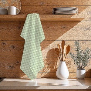 Serviettes de cuisine de qualité supérieure, fabrication indienne, séchage rapide, 100% coton, motif à carreaux, pour usage en cuisine - Product Image 1