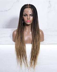 Premium Pre <b>Braided</b> <b>Wigs</b> for Women Designed Elegant <b>Braided</b> Hairstyles Brazilian Remy Hair Machine Double Weft Soft Lightweight - Product Image 1