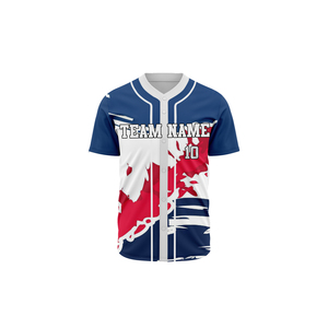 Factory Wholesale Custom Baseball <b>Shirts</b> Breathable Sportswear with Plus Size Feature Sublimated Baseball Jersey - Product Image 5